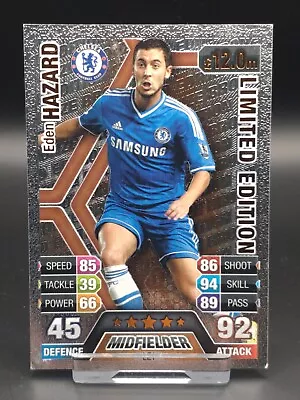 2013-14 Topps Match Attax Eden Hazard Chelsea Limited Edition Card #LE1 • £2.49