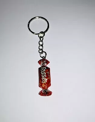 Novelty Handmade MINI CHOCOLATE BAR KEYRING Handbag Charm Inspired By MALTESERS • £3