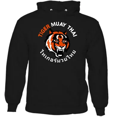 TIGER MUAY THAI HOODIE MMA UFC Martial Arts Phuket Thailand Training Top Gym • $30.48