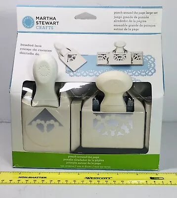 Martha Stewart Craft “Beaded Lace” 2 Piece Large Paper Punch Set • $19.70