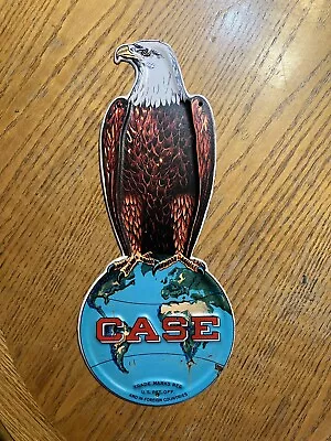 J.I. CASE EAGLE  Embossed Die Cut Metal Sign • $29.99