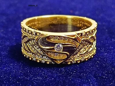 2.0Ct Round Cut Created Diamond Men's Wedding Band Ring 14k Yellow Gold Plated • $100.75