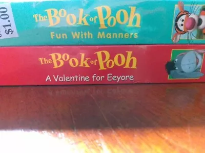 Book Of Pooh The: Fun With Manners & A Valentine For Eeyore  (VHS 2002) LOT 2 • $0.99