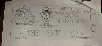 Vintage 1957 Advertising Sample: Cyr Oil Texaco Gasoline Home Heating Oil • $59.35