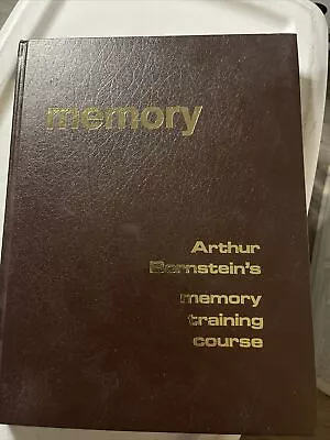 MEMORY: MEMORY TRAINING COURSE By Arthur Bornstein - Hardcover 1985 W/extras • $30