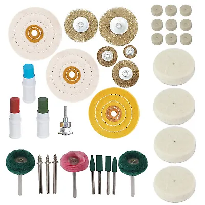 £20.69 • Buy Metal Cleaning Polishing Buffing Wheel & Compound Polish Kit & Rust For Drill 