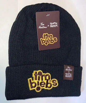 Official Collector Edition Justin Bieber Tim Hortons Beanie Tuque Black TimBiebs • $63.37