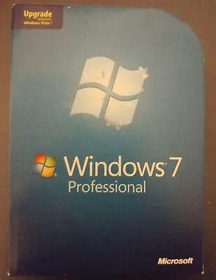 Microsoft Windows 7 Professional Upgrade 32 Bit & 64 Bit DVD MS WIN PRO With KEY • $49.99