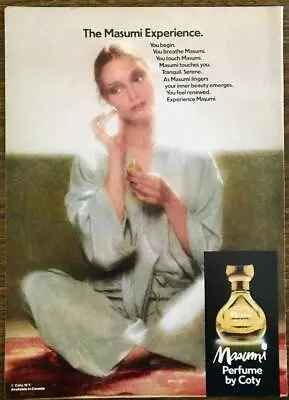 1976 Coty Masumi Perfume PRINT AD The Masumi Experience • $8.85