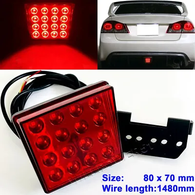 Strobe Red 16 LED Rear Tail 3rd Brake Light Safety Fog Bumper LED Lamp CDB • $35.90