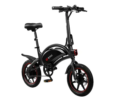 DYU 14  Folding Electric Bike For Adults Teens15.5MPH 250W 36V/10AH Commuter🔥 • $369