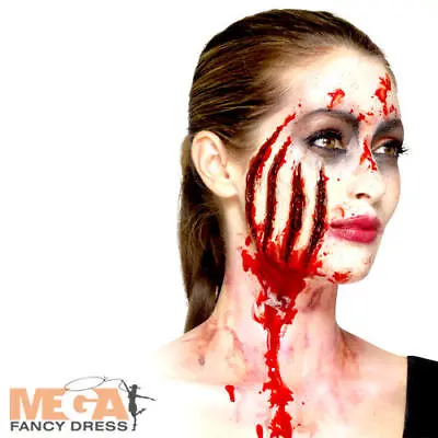 Latex Claw Wound Prosthetic Halloween Fancy Dress Gory Make Up Costume Accessory • £9.49