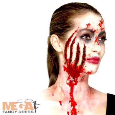 Latex Claw Wound Prosthetic Halloween Fancy Dress Gory Make Up Costume Accessory • £9.49