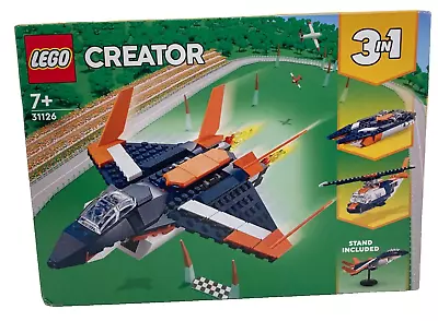 LEGO CREATOR   3 In 1  Supersonic Jet 31126 New And Sealed • $42.85