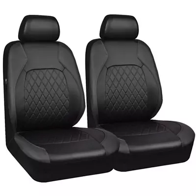 2 Front Car Seat Covers Full-surround Protector PU Leather Waterproof Universal • $37.70