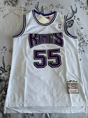 £17.99 • Buy Retro 98 99 Jason Williams #55 Sacramento Kings Basketball Jersey Stitched White