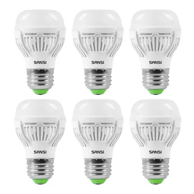 SANSI 6 Pack LED Light Bulb Efficient 60 Watt Equivalent 9W 4000K Ceramic Lamp • $18.22