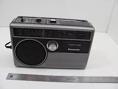 Vintage Panasonic 8 Track Player Model RQ 831 Portable Boombox AM FM Radio Deco • $52.46