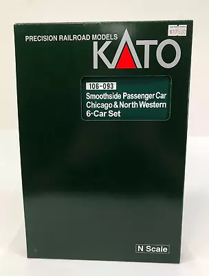 Kato 106-093 Smoothside Passenger 6-Car Set Chicago & Northwestern N Scale • $419.95