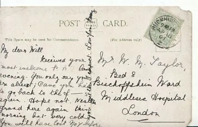 Genealogy Postcard - Taylor - Bed 8 - Middlesex Hospital - London - Ref 4801A • £3.99