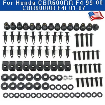 US Fairing Bolts Screws Kit For Honda CBR600F4 F4I 1999-2007 2006 2005 2004 2003 • $19.99