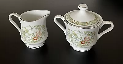 Mikasa  Kabuki  L9011 Sugar Bowl And Creamer Set With Lid • $24.99