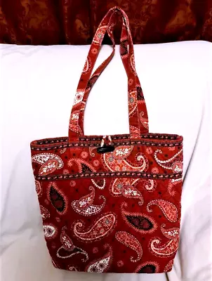 Vera Bradley  Tote Bag  In Mesa Red Pattern • $10