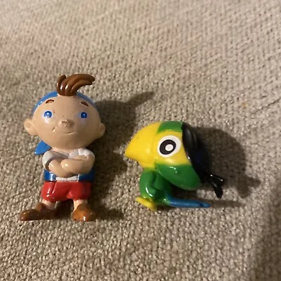 Disney Jake And The Neverland Pirates Cubby 4cm &’Parrot Figure Toy Cake Toppers • £1.99