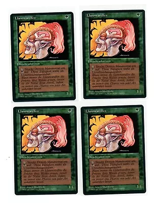 4x Llanowar Elves X4 - Revised German FBB - MTG Magic Playset - LP Condition • $54.99