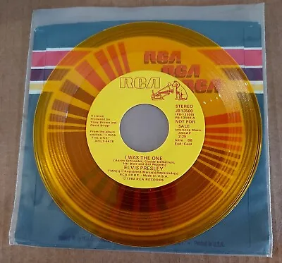 Elvis Presley I Was The One/wear My Ring - Promo 45 Pb-13500 - Gold Vinyl - Vg+ • $39.99