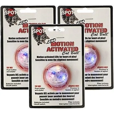 Spot LED Motion Activated Light Up 3 Pack Ball Toy And Ghost Hunting Equipment • $12