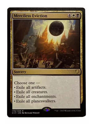 Merciless Eviction Commander 2017 Mtg Multicolor Sorcery Rare Nm • $2.50