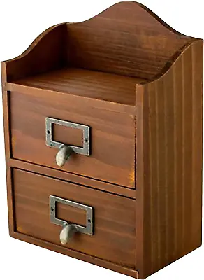 LESLIE DAME Library Card Catalog Cabinet Large Apothecary Cabinet 24 Drawers • $30.29