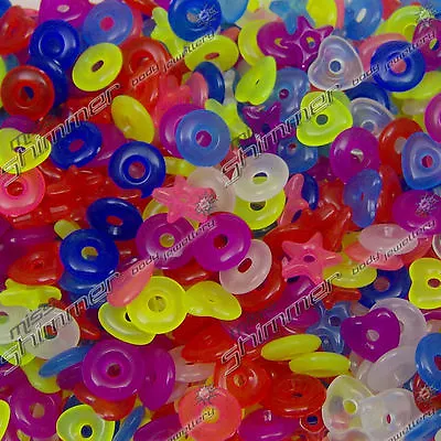 £1.50 • Buy 10 GLOW IN THE DARK SPARE DONUT ADD ONS FOR 14g TONGUE BARS BUY 1 GET 1 50% OFF