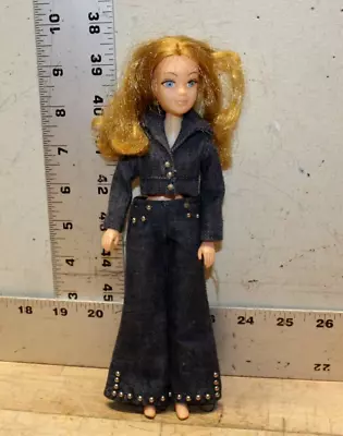 Vintage Hasbro  The World Of Love  Hippie Child Doll W/Denim Jazzy Jeans Outfit • $15.99