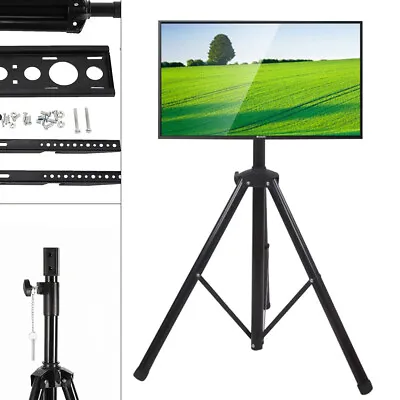 $48 • Buy 26-50  TV Vertical Hanger Black Tripod TV Display Floor Stand Adjustable US