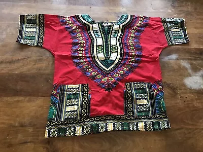 It Girl Tribal Print Boho Cotton Blouse Sz M • $14