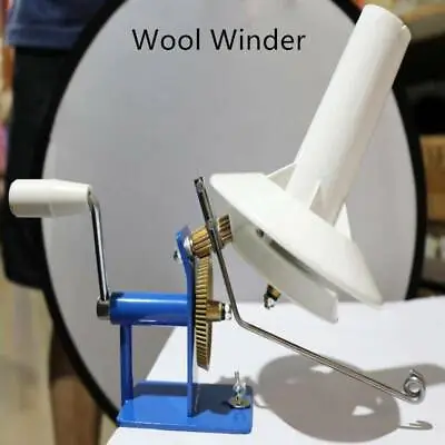 Metal Yarn Wool Winder Machine Handheld Needlecraft Fiber String Ball Knitting • £26.93