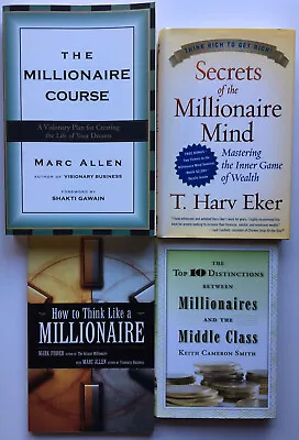 MILLIONAIRE MAKER BOOK BUNDLE - 4 Books That Lead To $$$ - 3 Are FIRST EDITIONS • $50