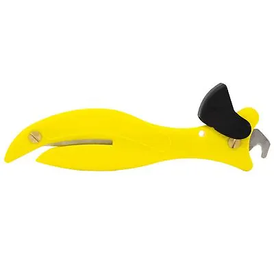 Fish 200 Original Enclosed Blade Safety Box Tape Cutter Opener Yellow Tool • £6.99