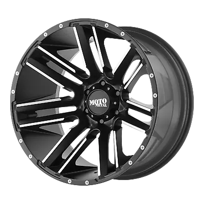 Moto Metal RAZOR Satin Black Machined 18x9  Rim Chevy GM For Toyota 6X5.5+18 Ea • $278