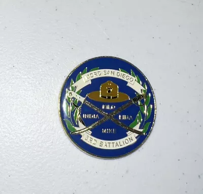 MCRD San Diego 3rd Battalion Marine Corps Recruit Depot USMC Challenge Coin • $20