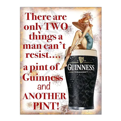 £5.95 • Buy Metal Tin Sign Plaque Guiness Another Pint Home Bar Man Cave Garage Shed 12633