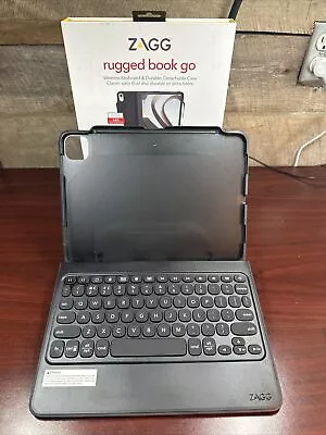 $49.95 • Buy ZAGG Rugged Book Go Detachable Keyboard + Apple Pencil Holder IPad Pro Air 4, 5