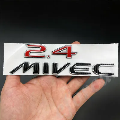 2.4 MIVEC Logo Car Trunk Lid Rear Fender Emblem Badge Decal Sticker • $12.90