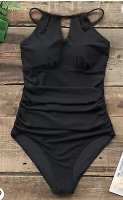 CUPSHE Women's One Piece Tummy Control Swimsuit Swim Costume Size Medium (8-10) • £14