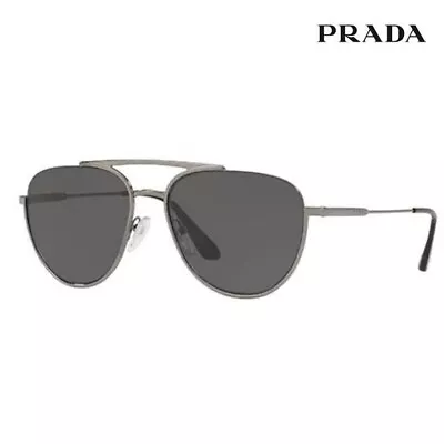 Prada SPR 50U Dark Silver Aviators • $100