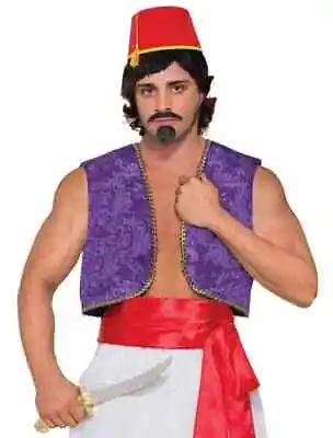 Genie Vest Desert Prince Arab Fancy Dress Halloween Costume Accessory 3 COLORS • $19.77
