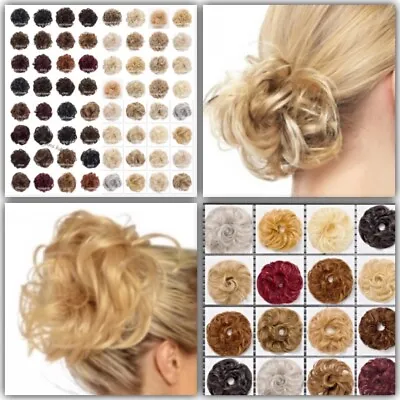 KOKO Scrunchie Large Small Wavy Messy Bun Updo Hair Piece Wrap Natural UNBOXED. • £6.65