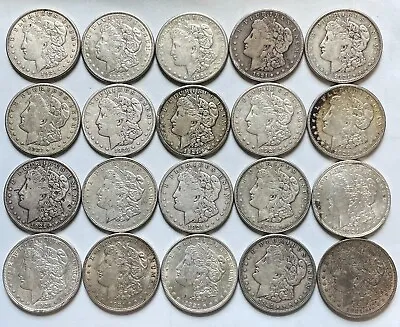 1921  (P-D-S ) Mixed Circulation Morgan Silver Dollar Roll/Lot Of 20 US Coins • $664.95
